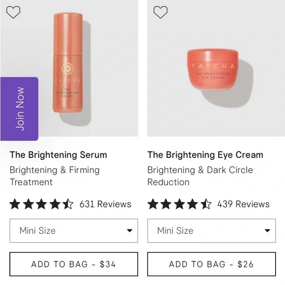 Tatcha Mini Brightening Serum and Eye Cream - Picture 2 of 3